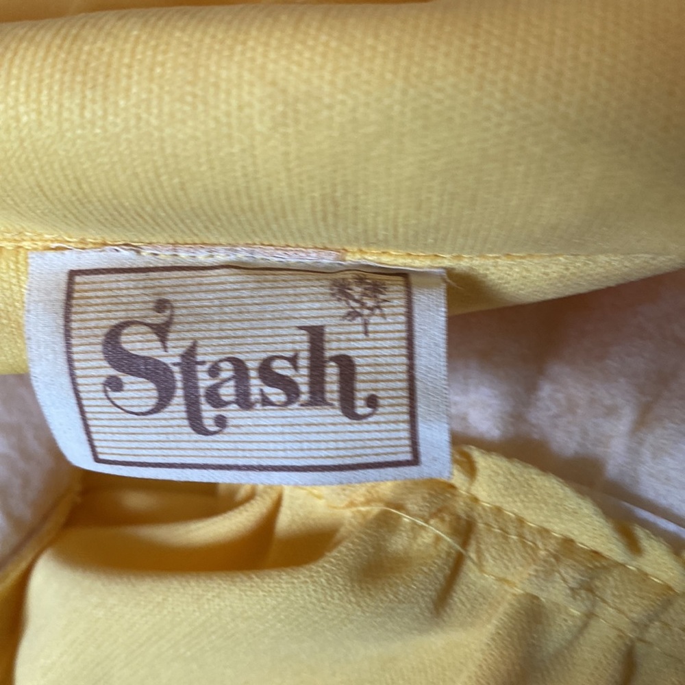 Vintage 1990s Yellow Long-Sleeved Dress - Picture 6 of 6